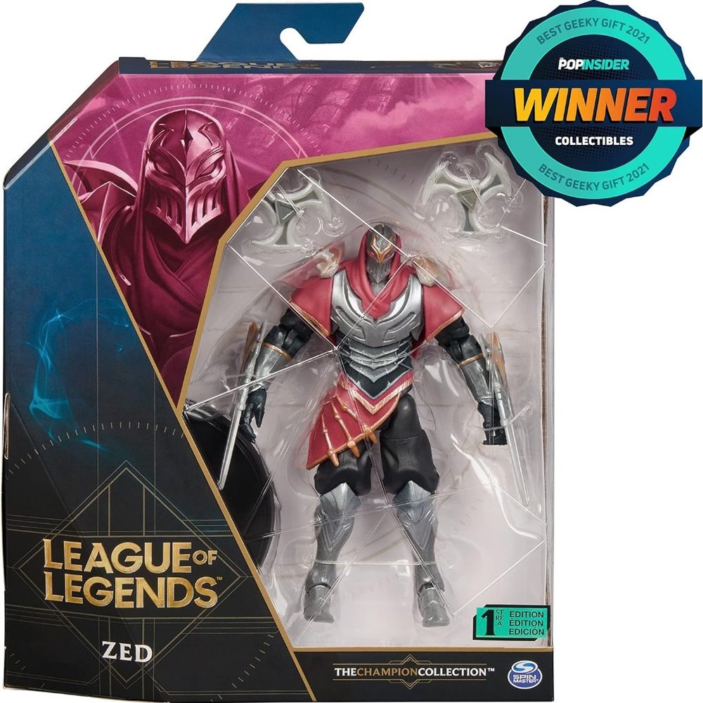 League Of Legends, 6-Inch Zed Collectible Figure w/Premium Details and 2 Accesso